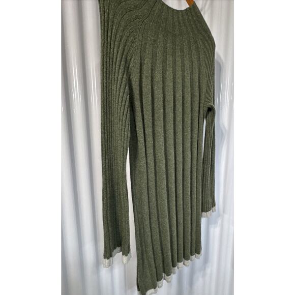 Anthropologie Arsenau Bell Sleeve Sweater Dress In Forest Green Size M - Picture 4 of 5